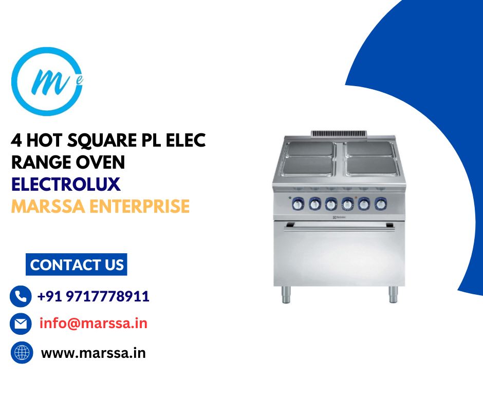 4-HOT SQUARE PL. ELEC. RANGE+OVEN 800 MM Electrolux Marssa Enterprise Goa Panjim Varca