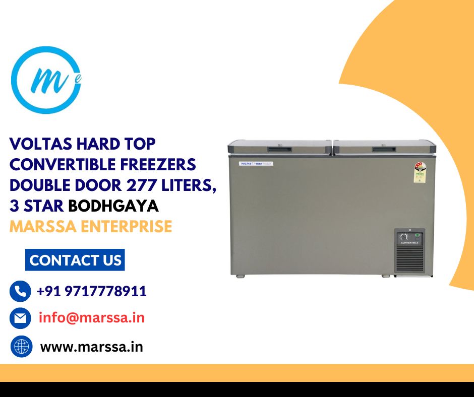 Voltas Hard Top Convertible Freezers – Double Door 277 Liters, 3 Star Bodhgaya Marssa Enterprise