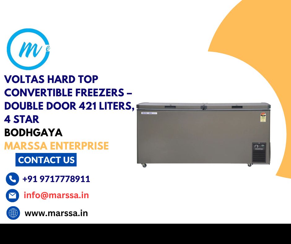 Voltas Hard Top Convertible Freezers – Double Door 421 Liters, 4 Star Bodhgaya Marssa Enterprise