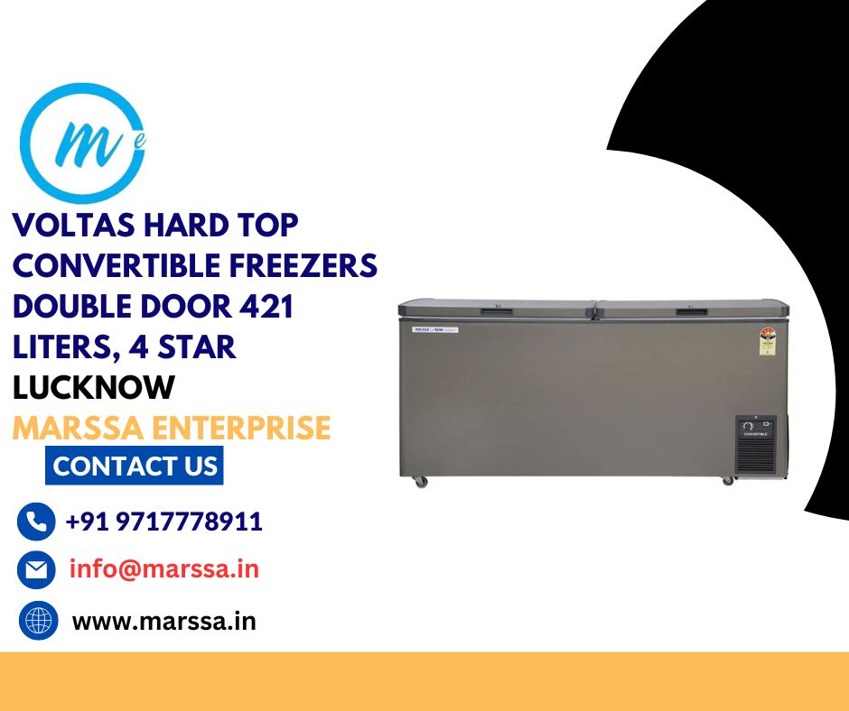 Voltas Hard Top Convertible Freezers – Double Door 421 Liters, 4 Star Lucknow Marssa Enterprise