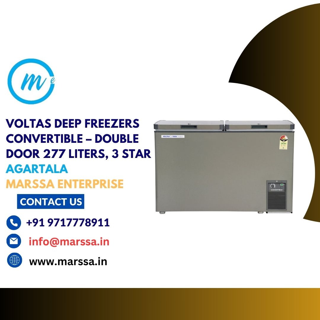 Voltas Deep Freezers Convertible – Double Door 277 Liters, 3 Star Agartala Marssa Enterprise