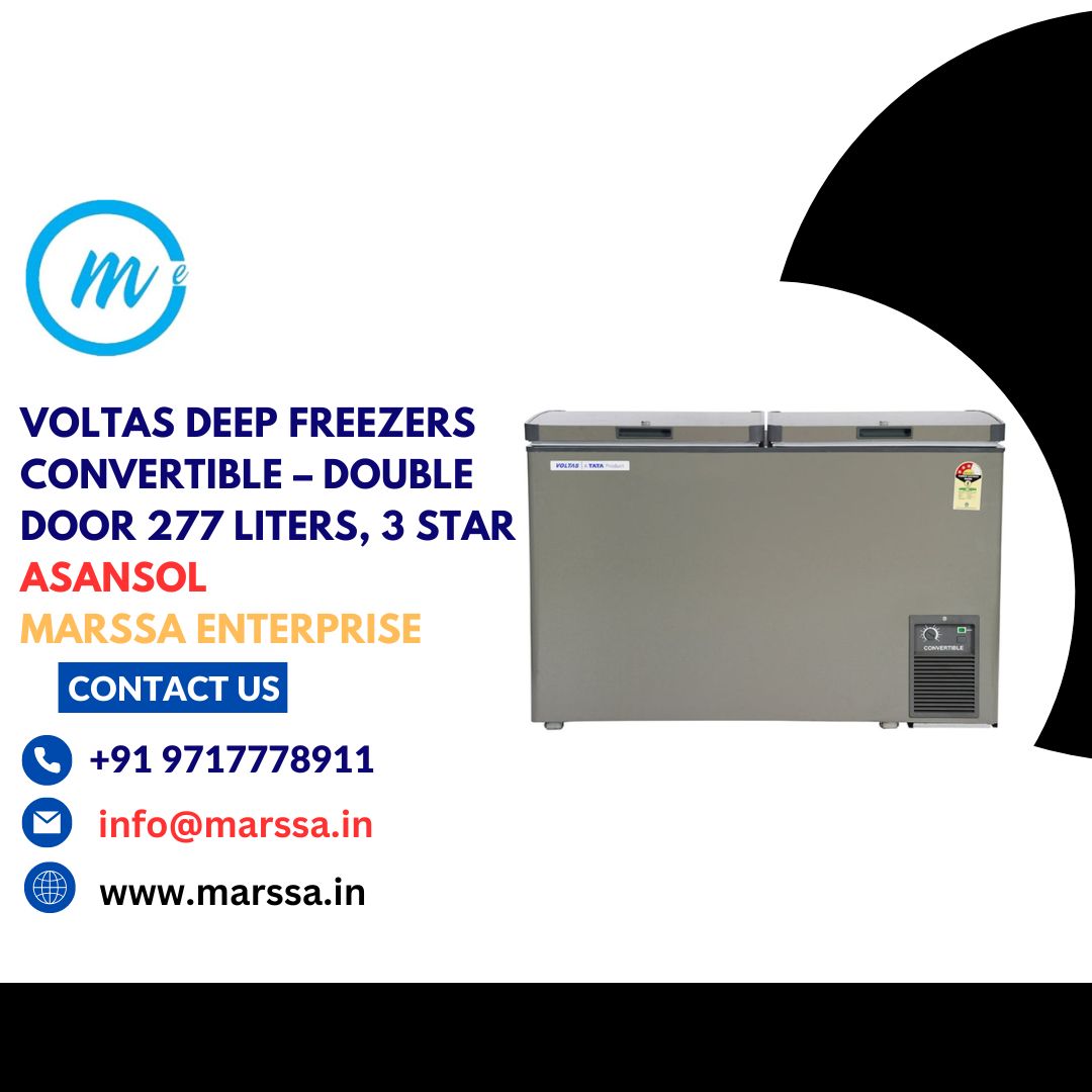 Voltas Deep Freezers Convertible – Double Door 277 Liters, 3 Star Asansol Marssa Enterprise