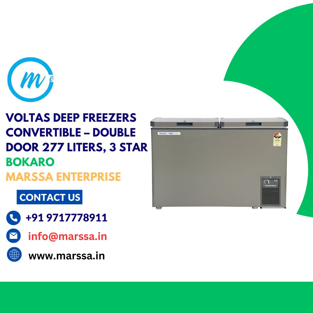 Voltas Deep Freezers Convertible – Double Door 277 Liters, 3 Star Bokaro Marssa Enterprise