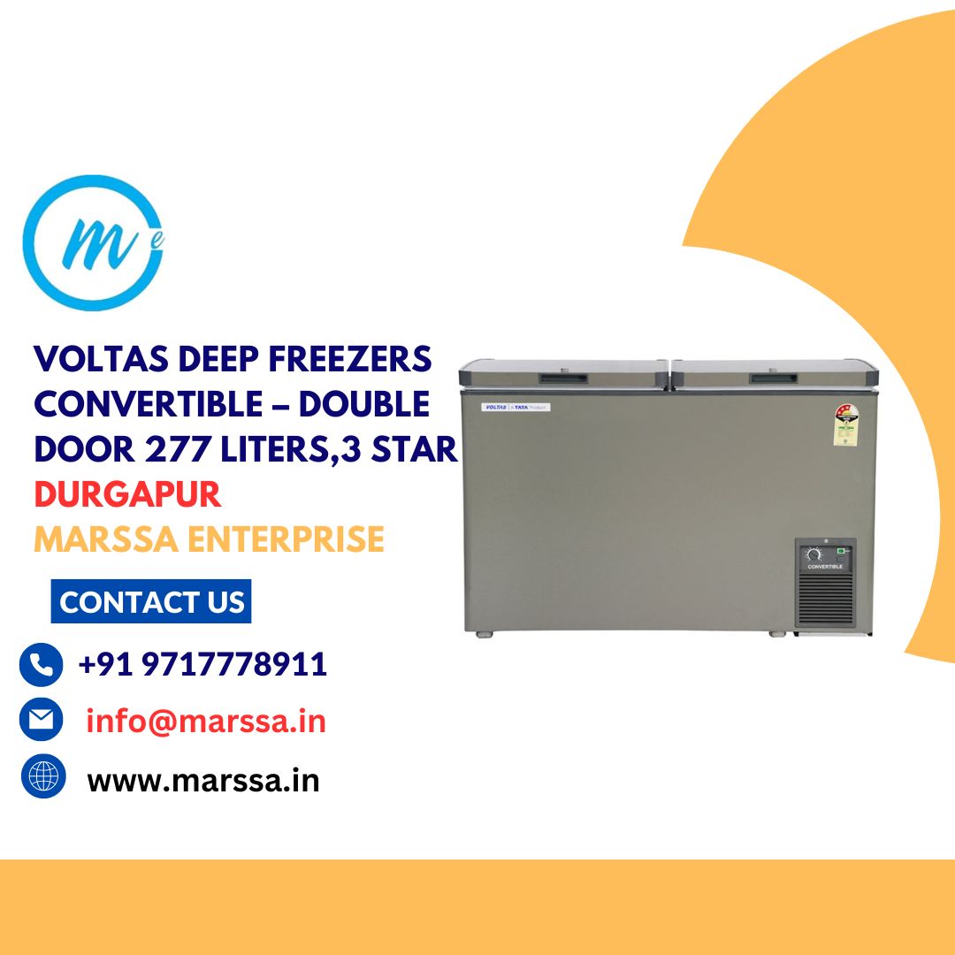 Voltas Deep Freezers Convertible – Double Door 277 Liters, 3 Star Durgapur Marssa Enterprise