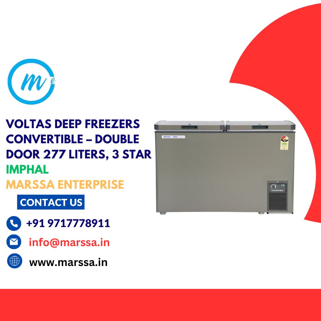 Voltas Deep Freezers Convertible – Double Door 277 Liters, 3 Star Imphal Marssa Enterprise