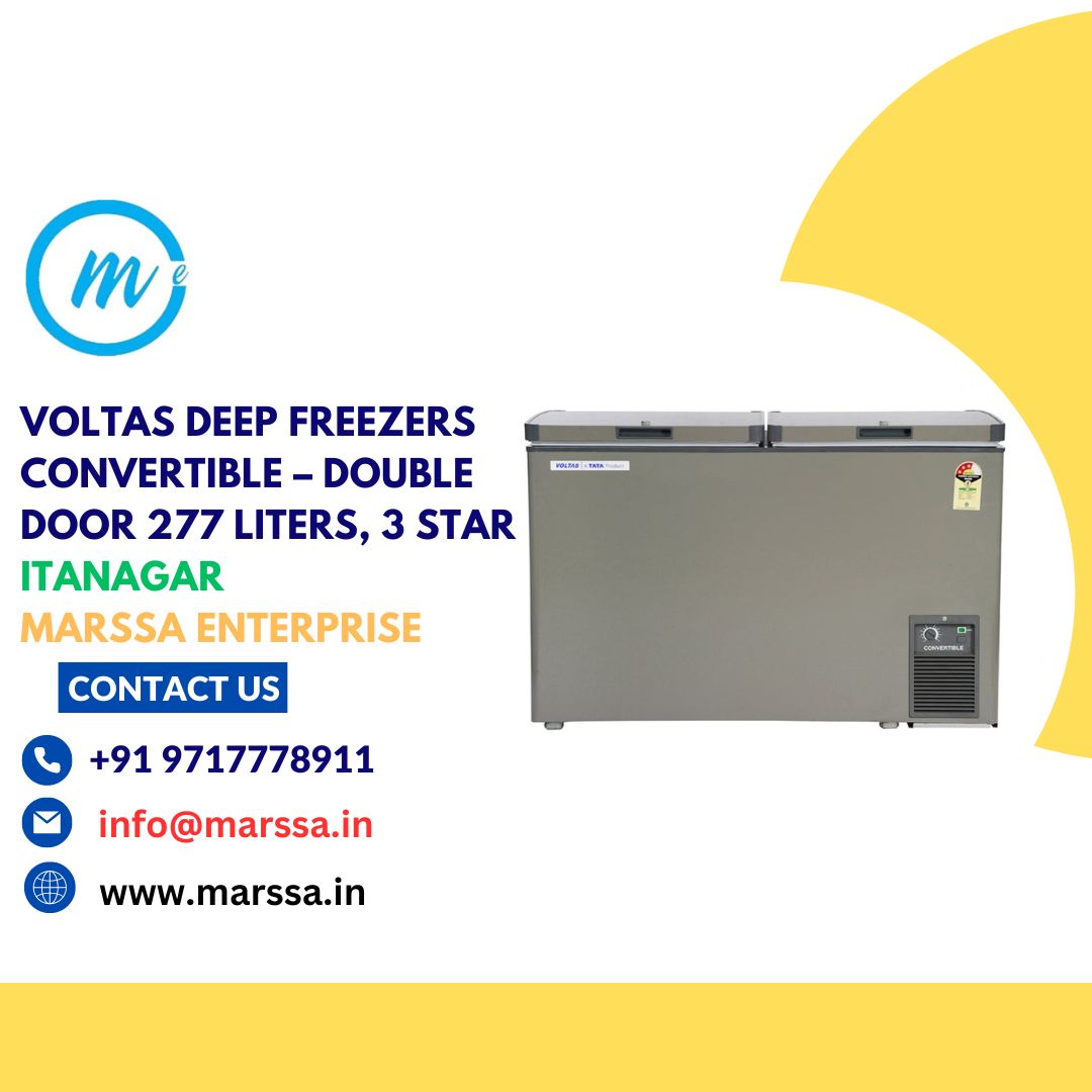 Voltas Deep Freezers Convertible – Double Door 277 Liters, 3 Star Itanagar Marssa Enterprise