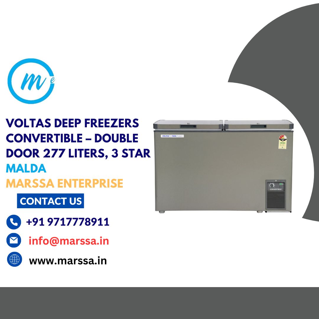 Voltas Deep Freezers Convertible – Double Door 277 Liters, 3 Star Malda Marssa Enterprise