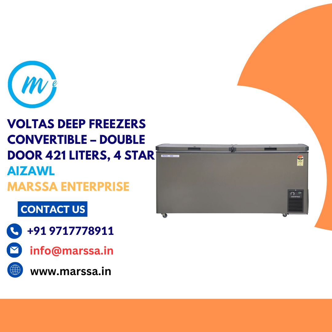 Voltas Deep Freezers Convertible – Double Door 421 Liters, 4 Star Aizawl Marssa Enterprise