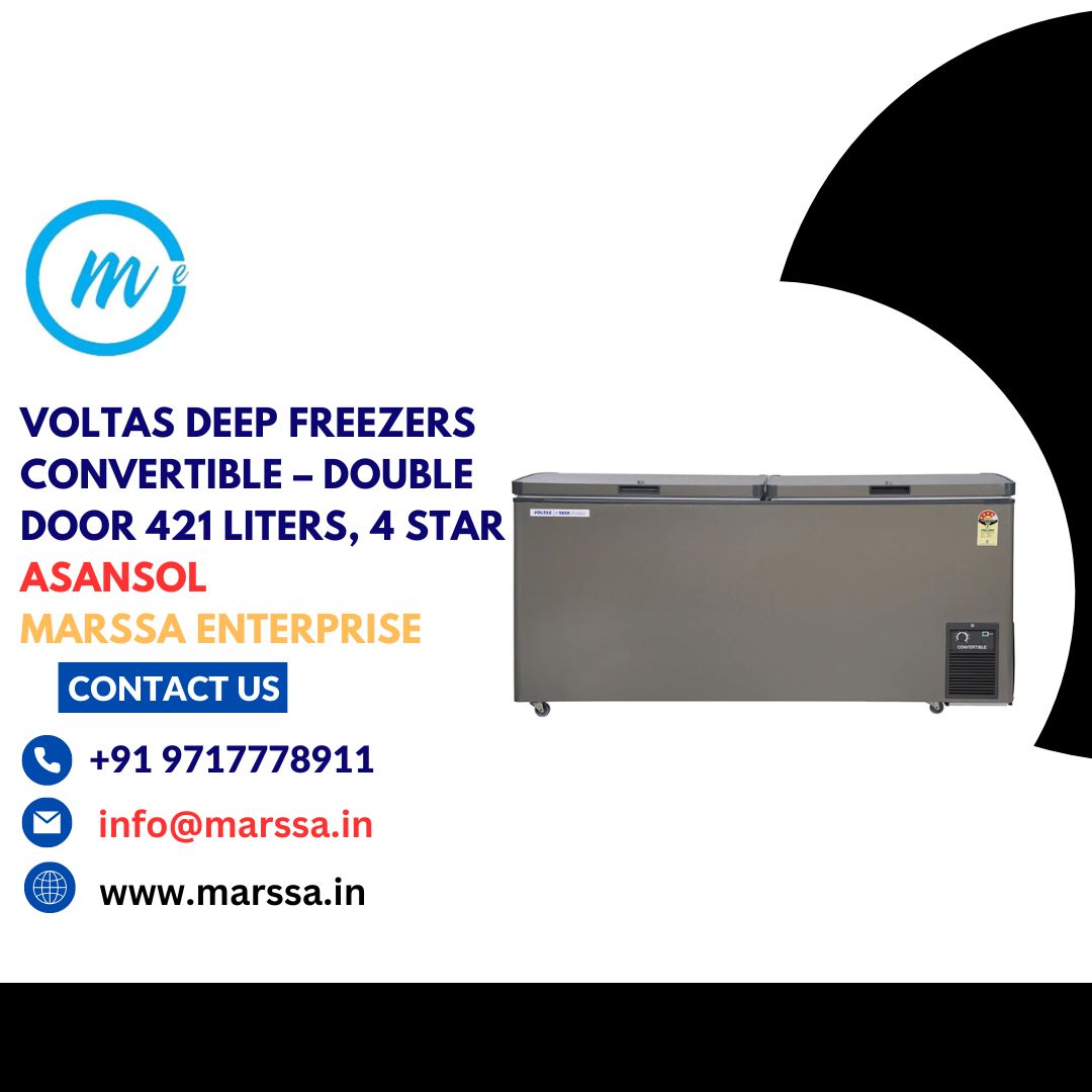 Voltas Deep Freezers Convertible – Double Door 421 Liters, 4 Star Asansol Marssa Enterprise