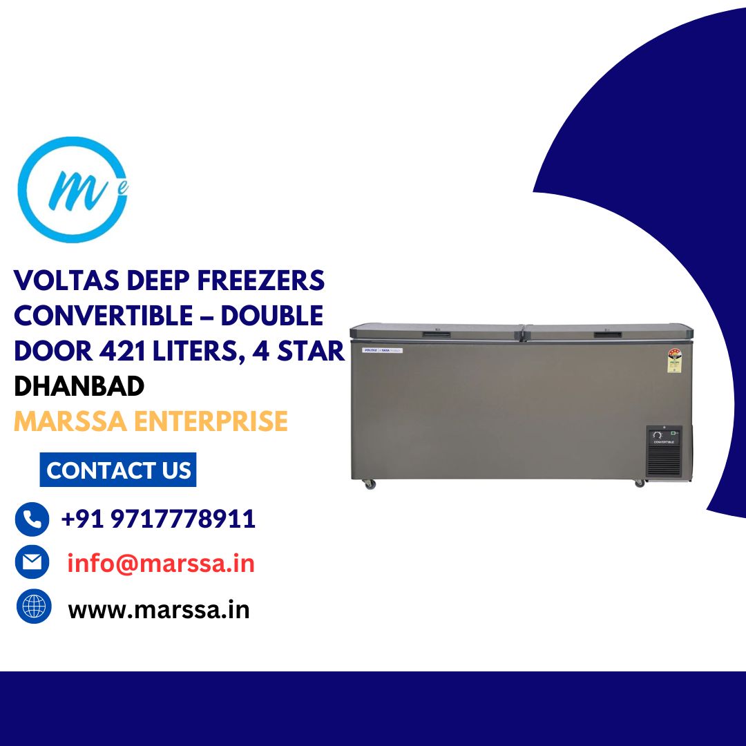 Voltas Deep Freezers Convertible – Double Door 421 Liters, 4 Star Dhanbad Marssa Enterprise