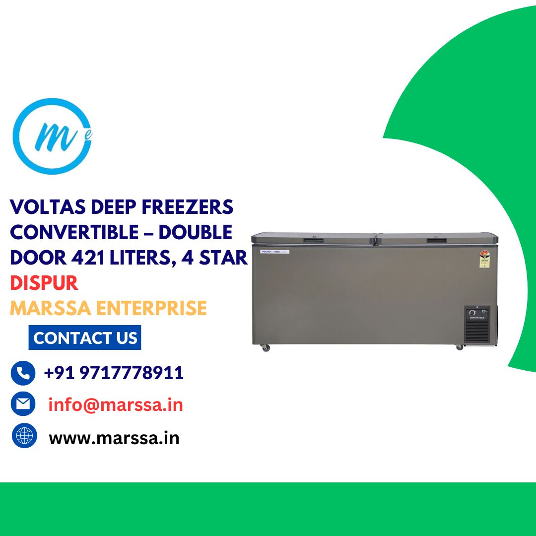 Voltas Deep Freezers Convertible – Double Door 421 Liters, 4 Star Dispur Marssa Enterprise