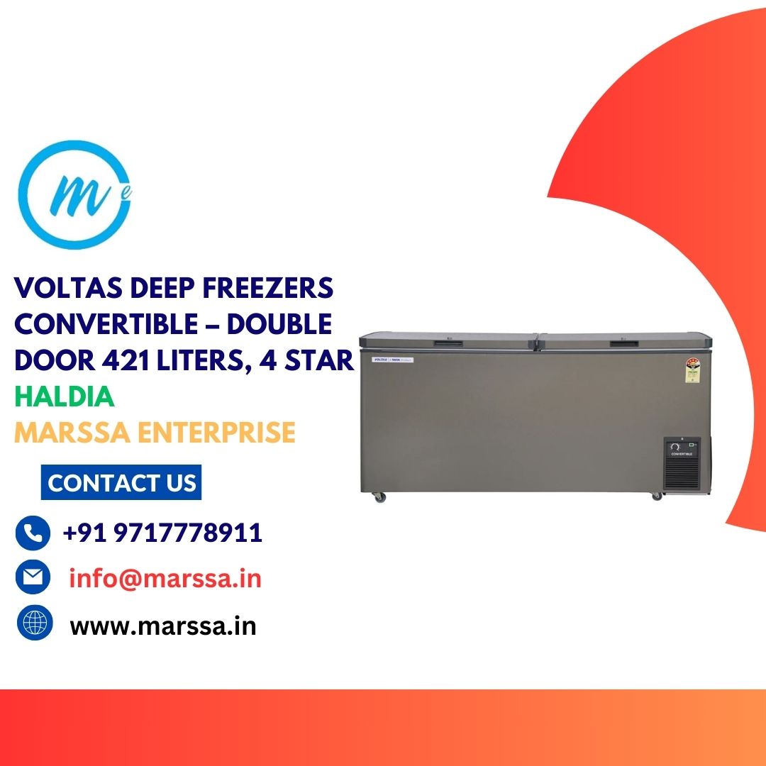 Voltas Deep Freezers Convertible – Double Door 421 Liters, 4 Star Haldia Marssa Enterprise