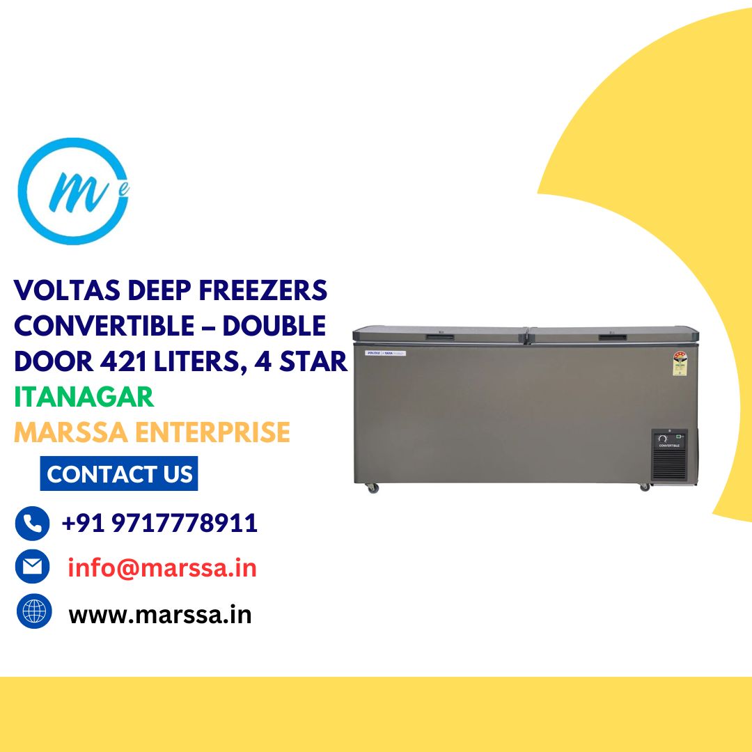 Voltas Deep Freezers Convertible – Double Door 421 Liters, 4 Star Itanagar Marssa Enterprise