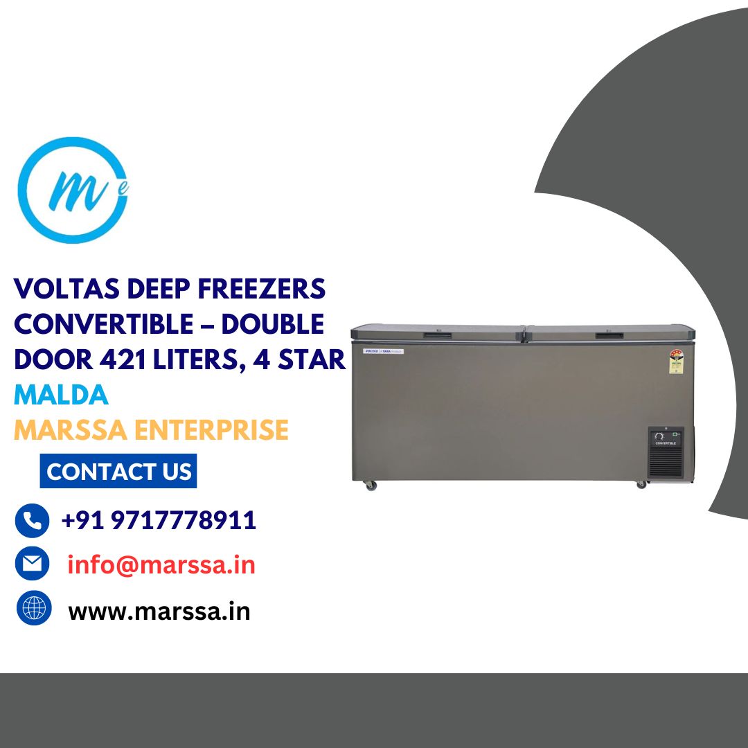 Voltas Deep Freezers Convertible – Double Door 421 Liters, 4 Star Malda Marssa Enterprise