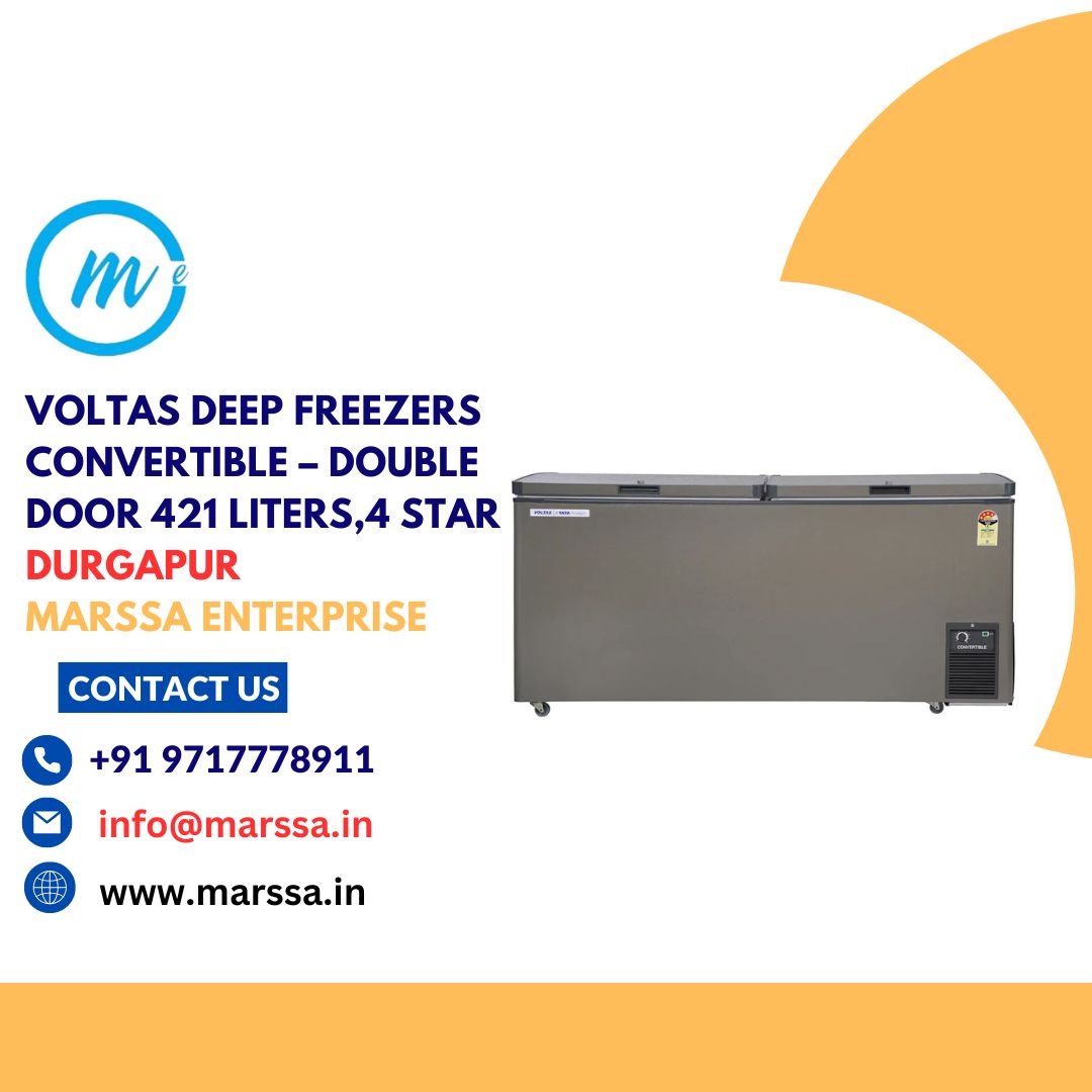 Voltas Deep Freezers Convertible – Double Door 421 Liters,4 Star Durgapur Marssa Enterprise