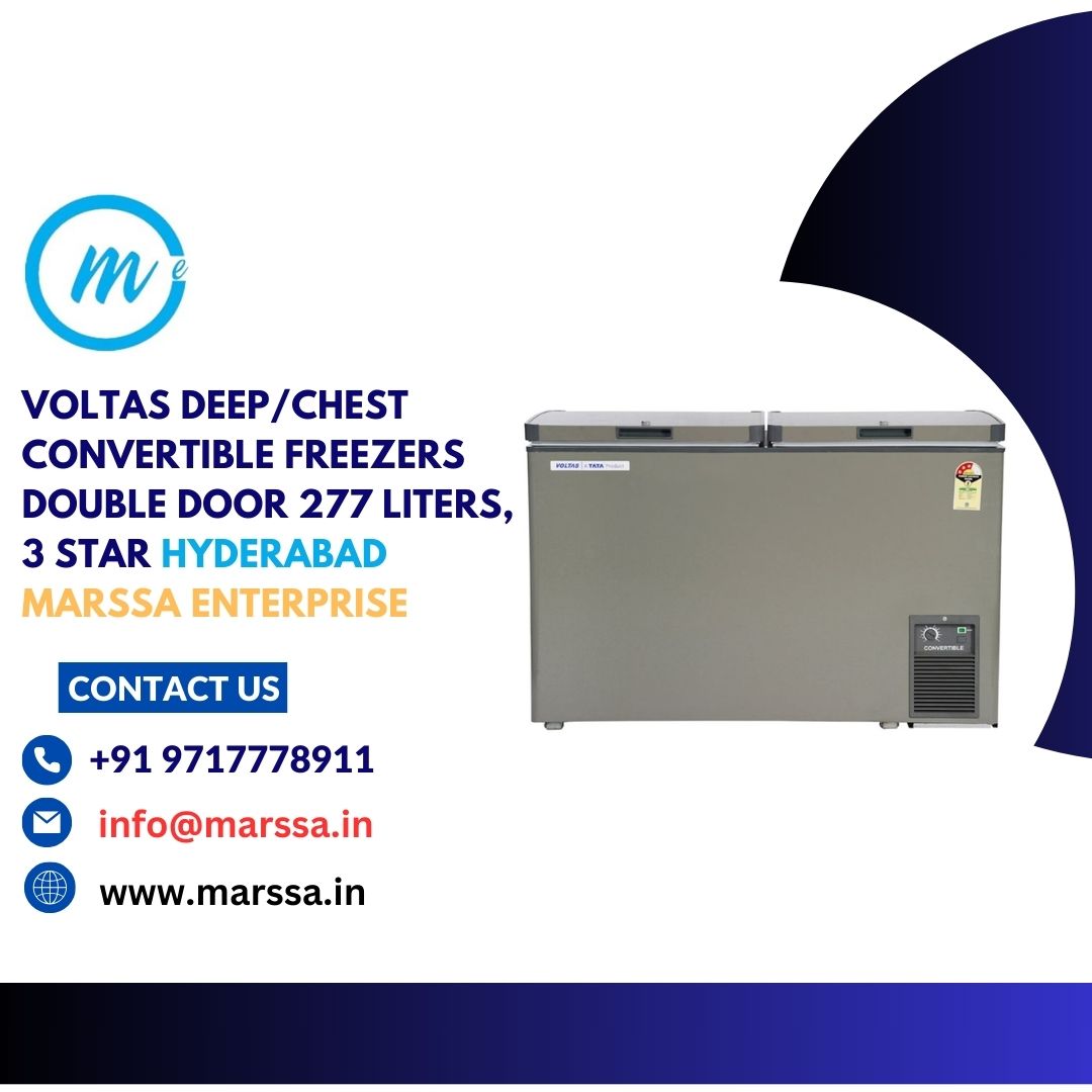 Voltas Deep/Chest Convertible Freezers Double Door 277 Liters, 3 Star Hyderabad Marssa Enterprise