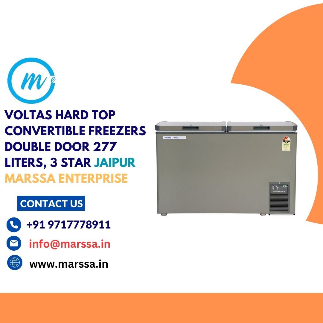 Voltas Hard Top Convertible Freezers Double Door 277 Liters, 3 Star Jaipur Marssa Enterprise