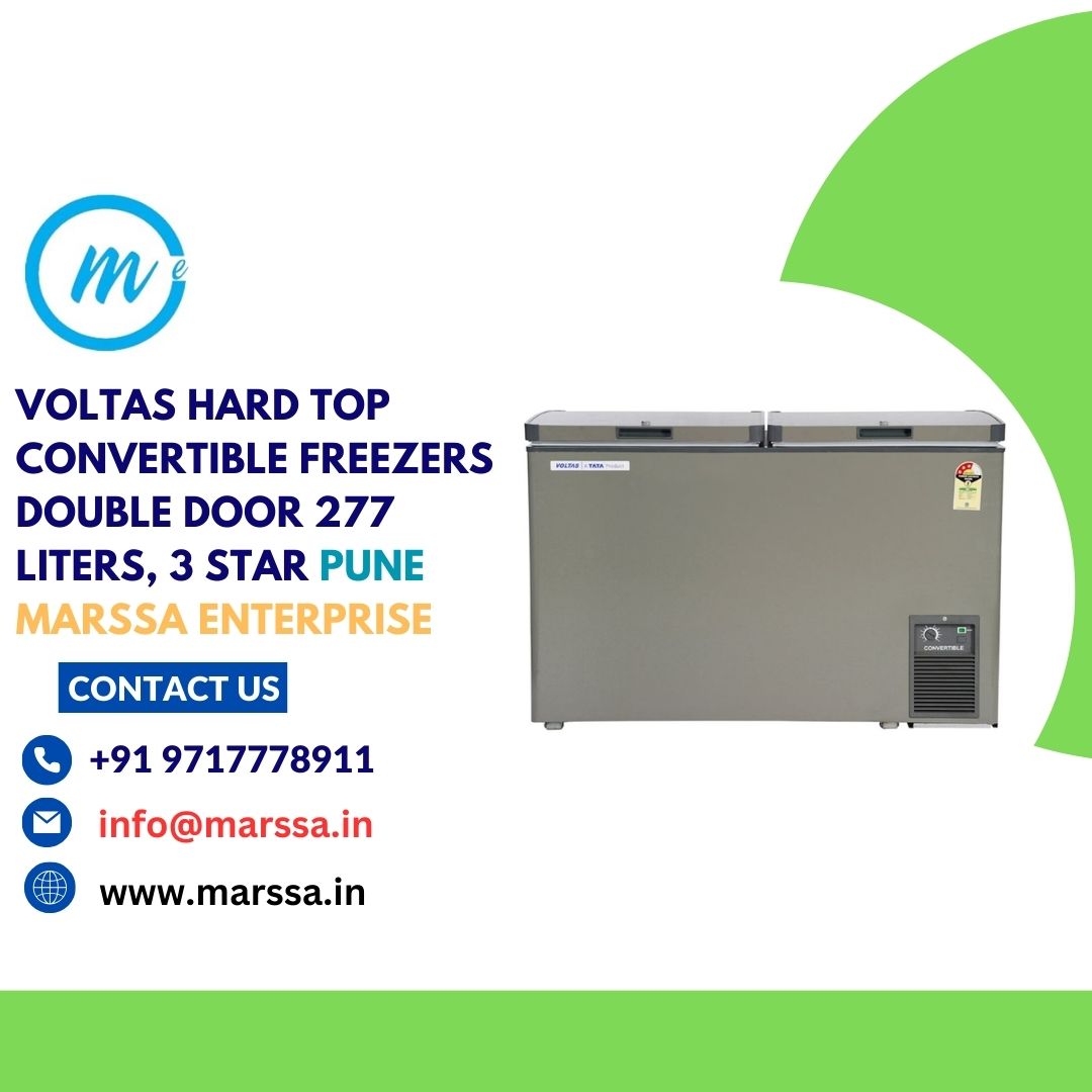 Voltas Hard Top Convertible Freezers Double Door 277 Liters, 3 Star Pune Marssa Enterprise