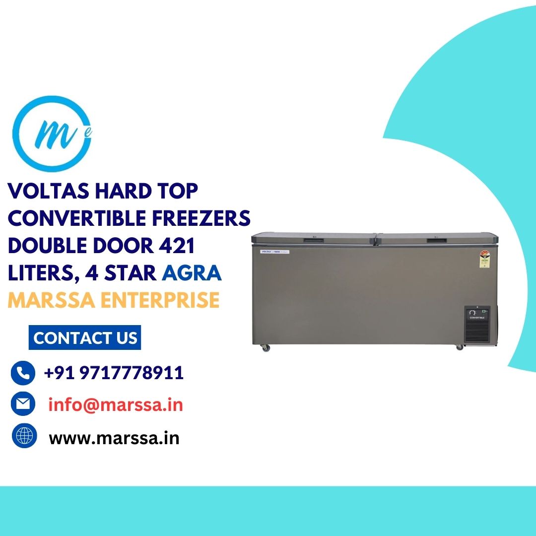 Voltas Hard Top Convertible Freezers Double Door 421 Liters, 4 Star Agra Marssa Enterprise