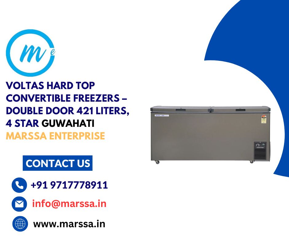 Voltas Hard Top Convertible Freezers – Double Door 421 Liters, 4 Star Guwahati Marssa Enterprise