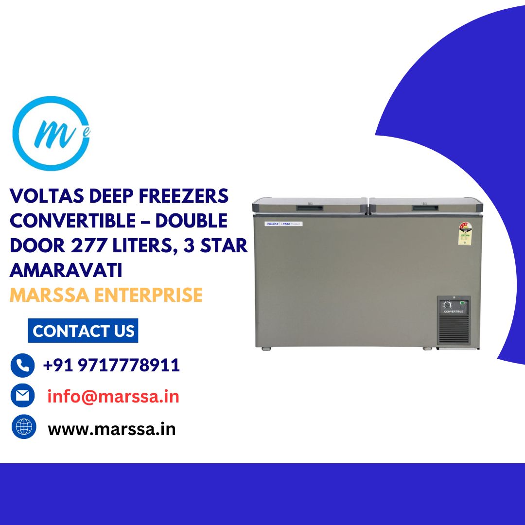 Voltas Deep Freezers Convertible – Double Door 277 Liters, 3 Star Amaravati Marssa Enterprise