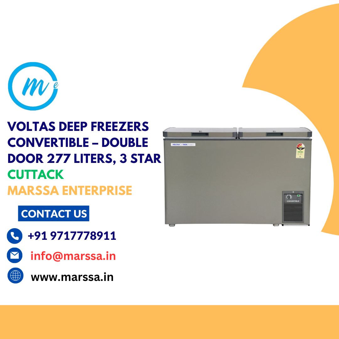 Voltas Deep Freezers Convertible – Double Door 277 Liters, 3 Star Cuttack Marssa Enterprise