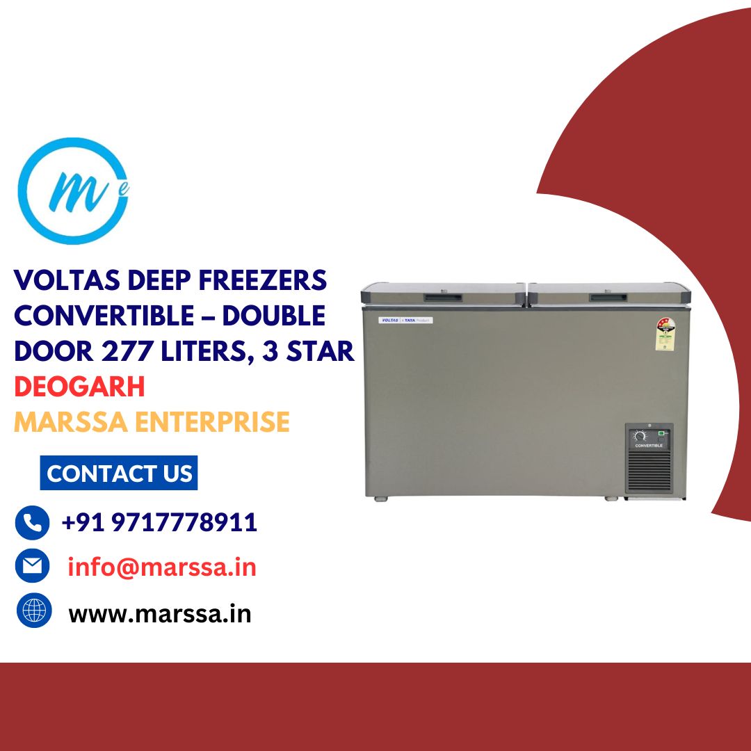 Voltas Deep Freezers Convertible – Double Door 277 Liters, 3 Star Deogarh Marssa Enterprise