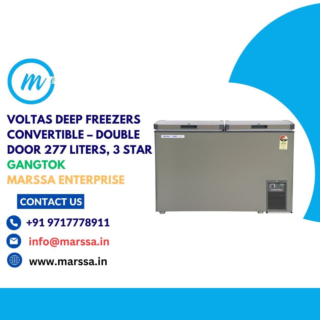 Voltas Deep Freezers Convertible – Double Door 277 Liters, 3 Star Gangtok Marssa Enterprise