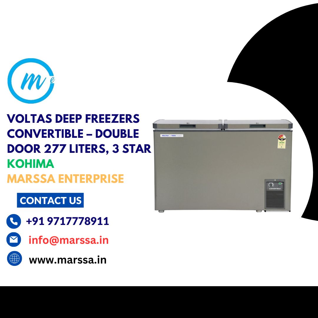Voltas Deep Freezers Convertible – Double Door 277 Liters, 3 Star Kohima Marssa Enterprise