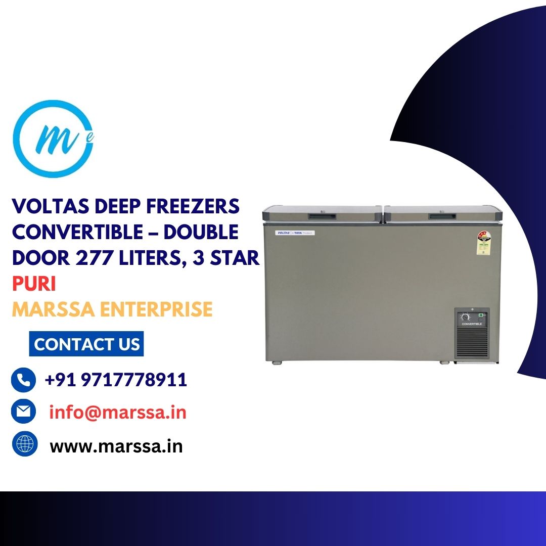 Voltas Deep Freezers Convertible – Double Door 277 Liters, 3 Star Puri Marssa Enterprise