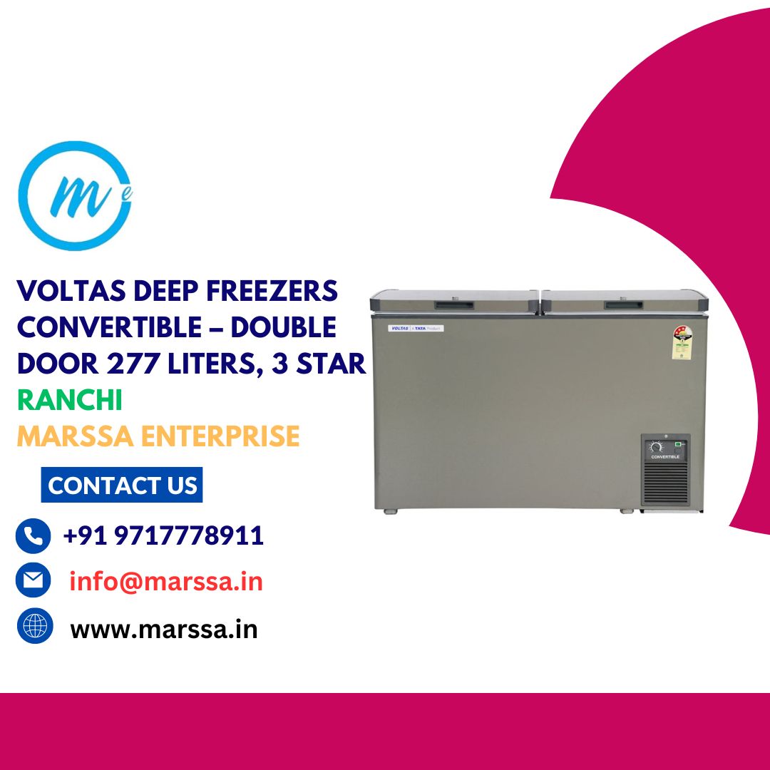 Voltas Deep Freezers Convertible – Double Door 277 Liters, 3 Star Ranchi Marssa Enterprise
