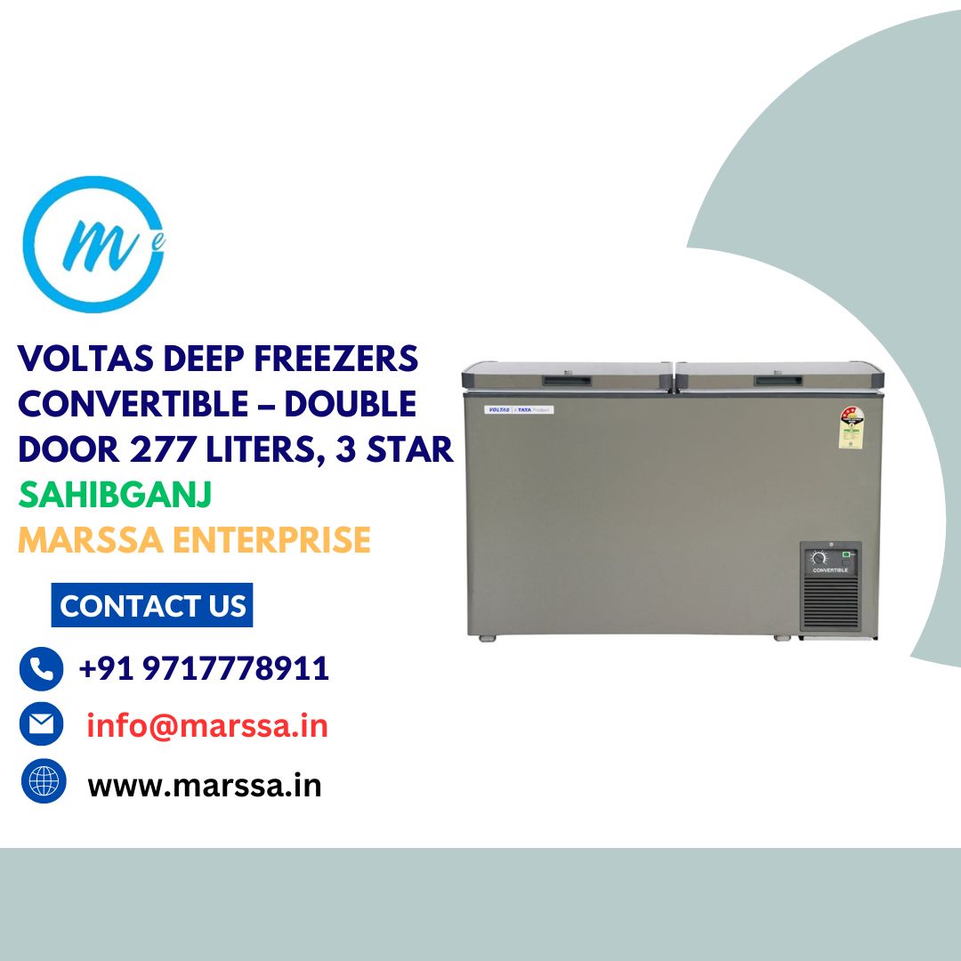 Voltas Deep Freezers Convertible – Double Door 277 Liters, 3 Star Sahibganj Marssa Enterprise