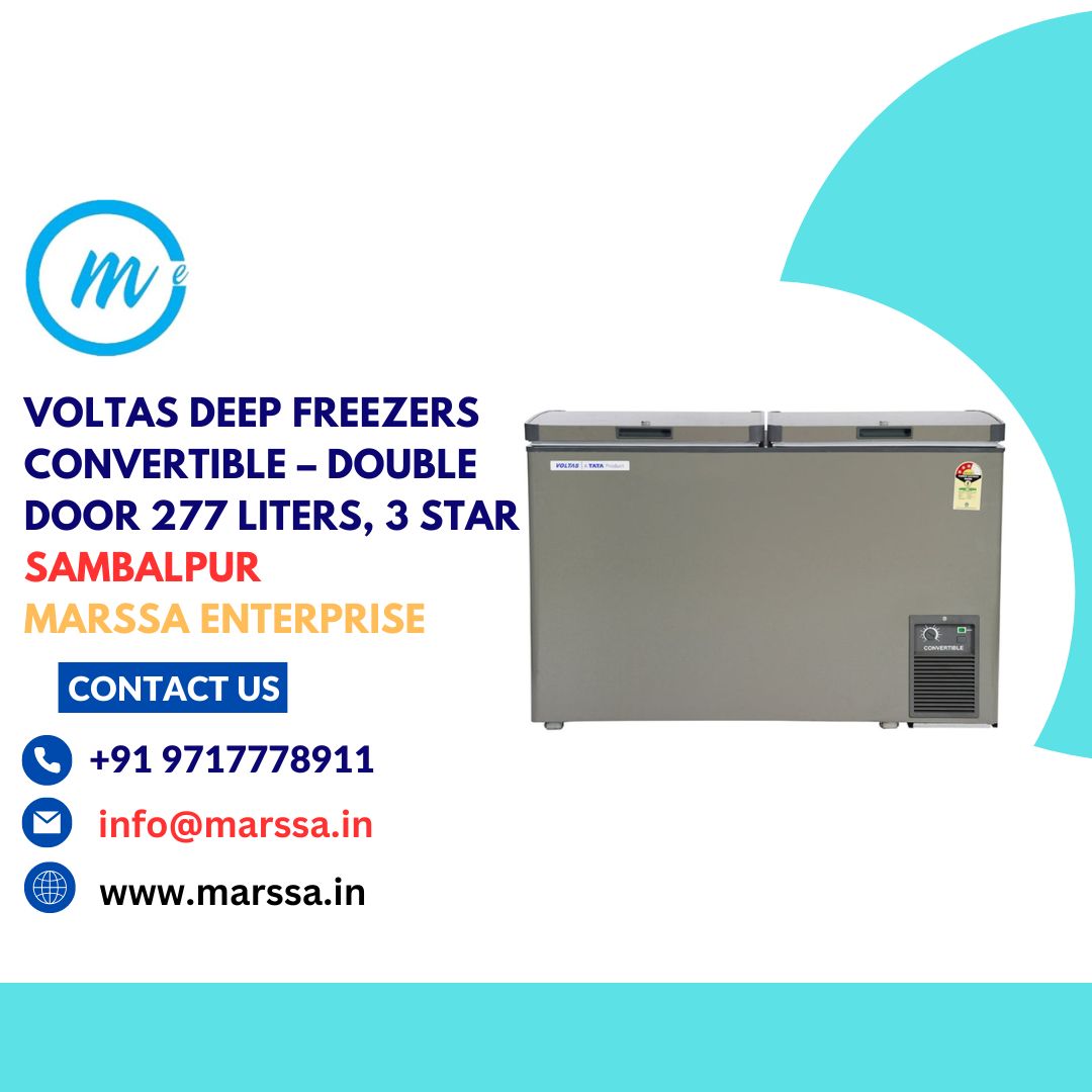 Voltas Deep Freezers Convertible – Double Door 277 Liters, 3 Star Sambalpur Marssa Enterprise