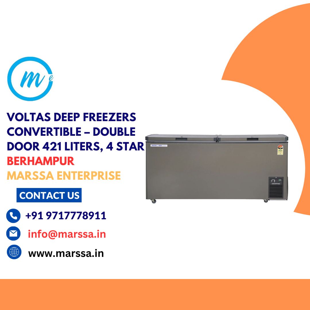 Voltas Deep Freezers Convertible – Double Door 421 Liters, 4 Star Berhampur Marssa Enterprise