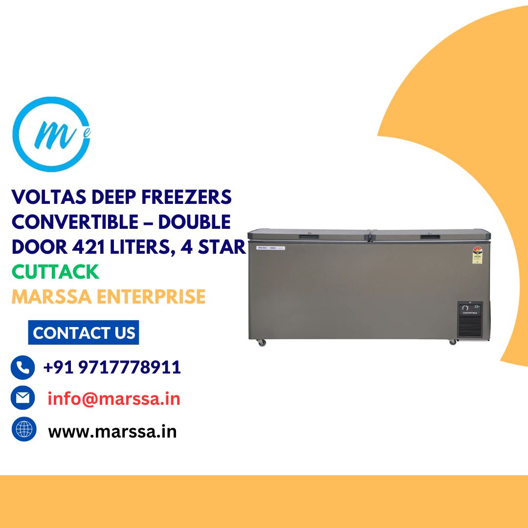 Voltas Deep Freezers Convertible – Double Door 421 Liters, 4 Star Cuttack Marssa Enterprise