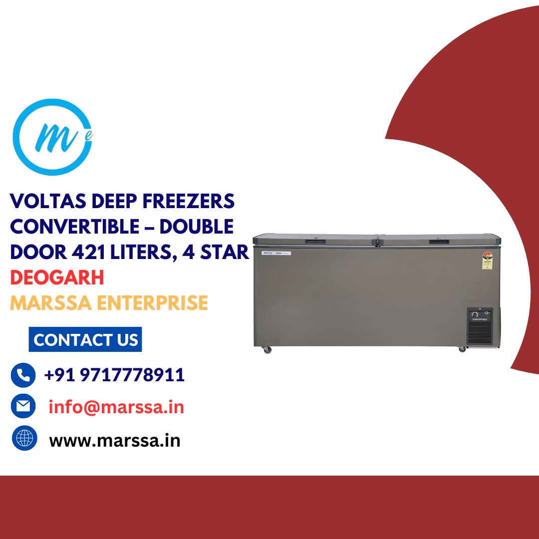 Voltas Deep Freezers Convertible – Double Door 421 Liters, 4 Star Deogarh Marssa Enterprise