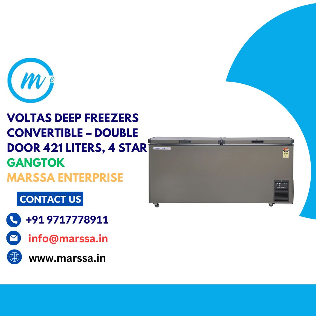 Voltas Deep Freezers Convertible – Double Door 421 Liters, 4 Star Gangtok Marssa Enterprise