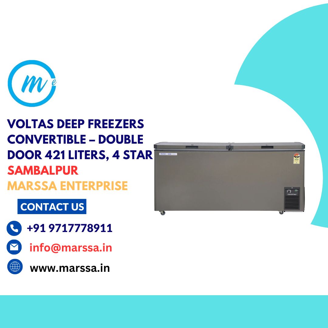 Voltas Deep Freezers Convertible – Double Door 421 Liters, 4 Star Sambalpur Marssa Enterprise