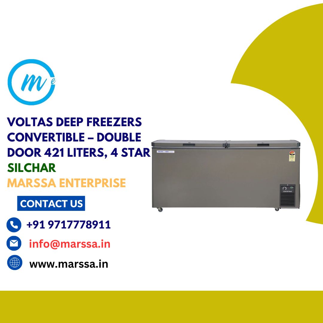 Voltas Deep Freezers Convertible – Double Door 421 Liters, 4 Star Silchar Marssa Enterprise