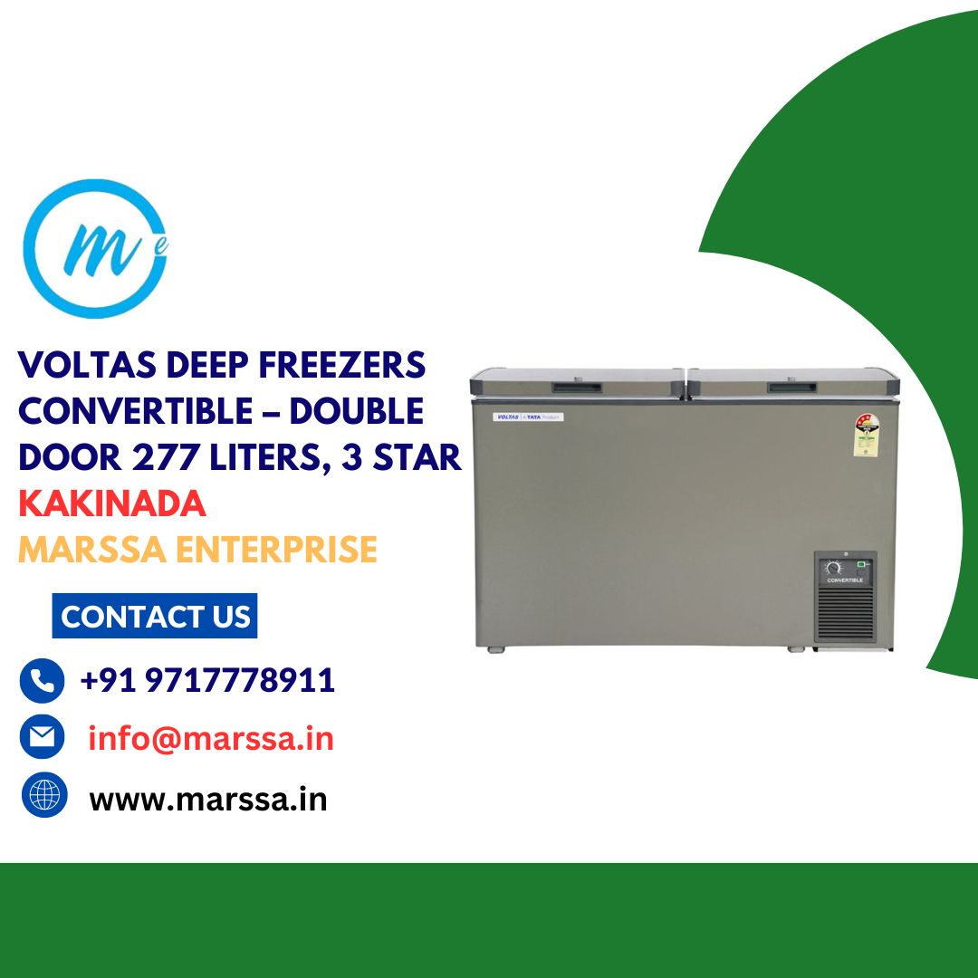 Voltas Deep Freezers Convertible – Double Door 277 Liters, 3 Star Kakinada Marssa Enterprise