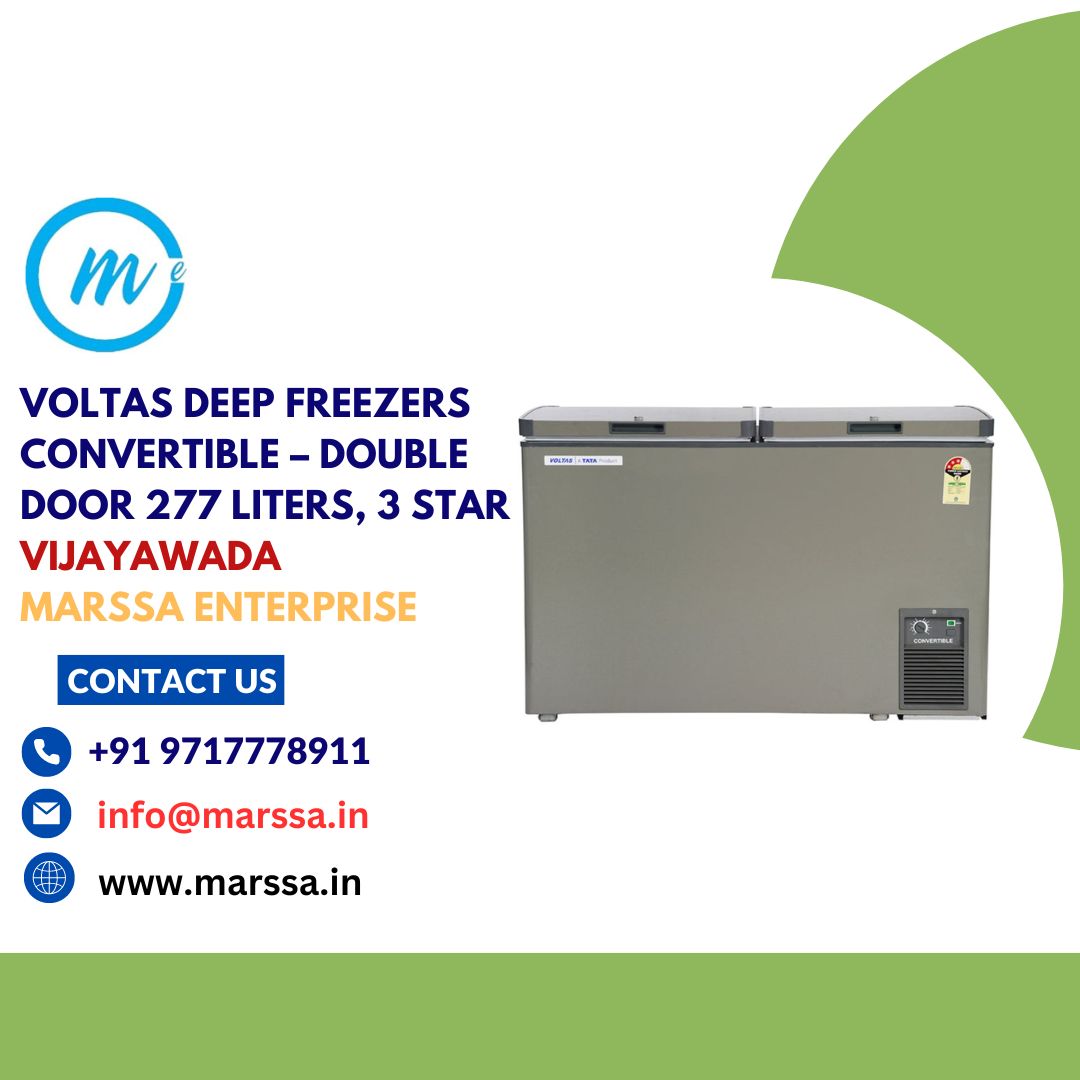 Voltas Deep Freezers Convertible – Double Door 277 Liters, 3 Star Vijayawada Marssa Enterprise