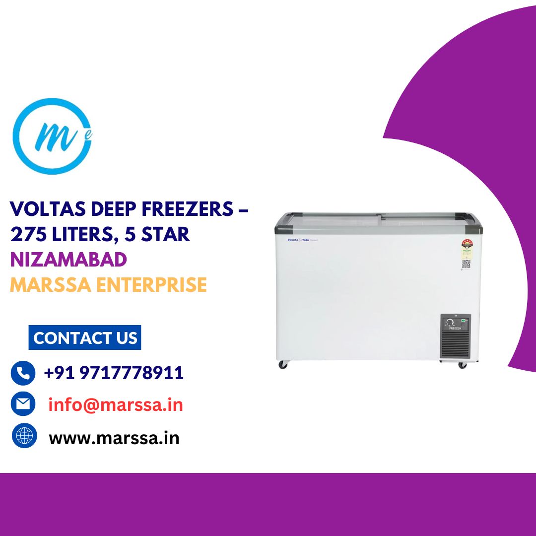 Voltas Deep Freezers – 275 Liters, 5 Star Nizamabad Marssa Enterprise