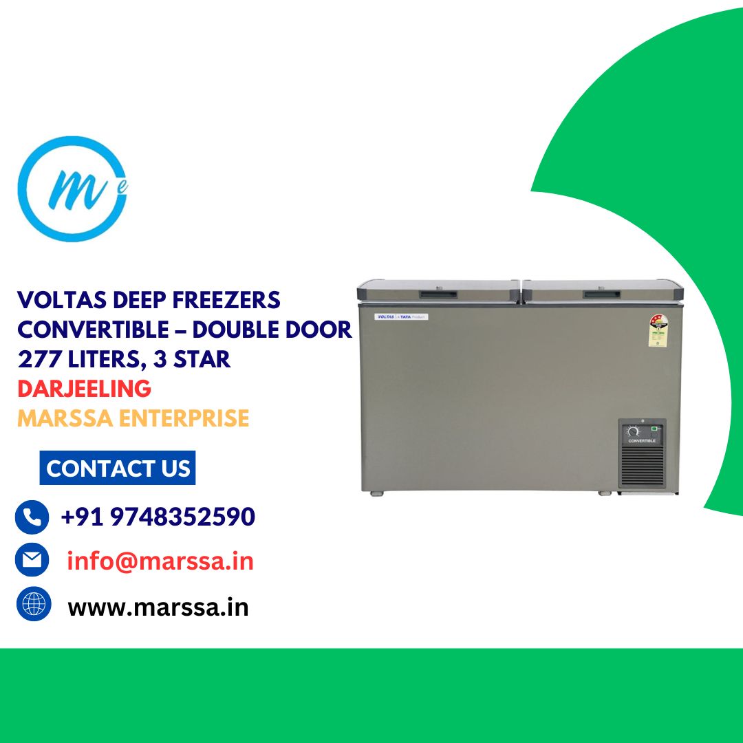 Voltas Deep Freezers Convertible – Double Door 277 Liters, 3 Star Darjeeling Marssa Enterprise