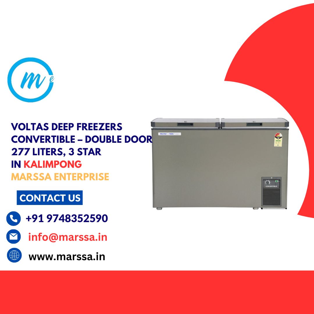 Voltas Deep Freezers Convertible – Double Door 277 Liters, 3 Star in Kalimpong Marssa Enterprise