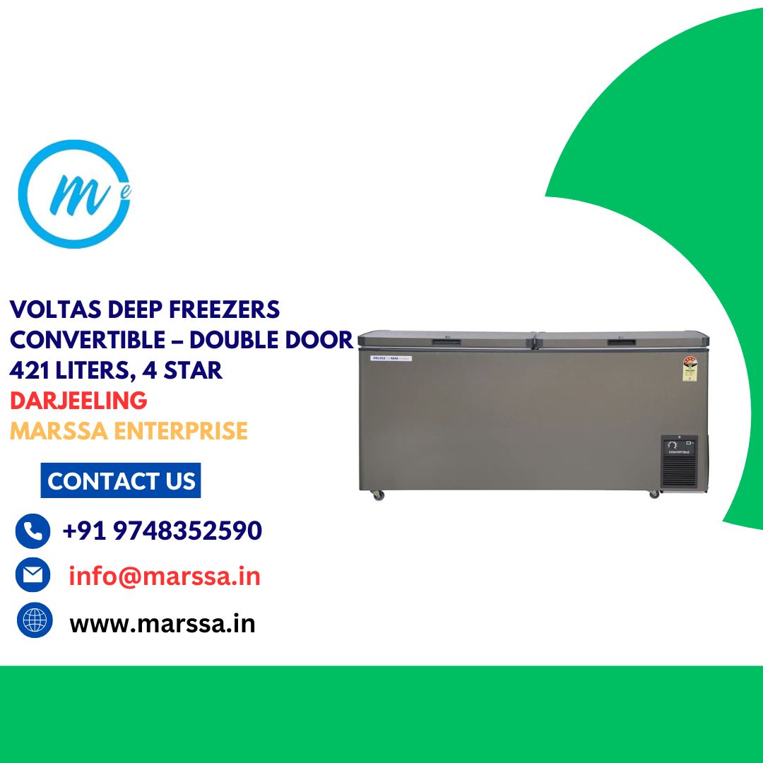 Voltas Deep Freezers Convertible – Double Door 421 Liters, 4 Star Darjeeling Marssa Enterprise