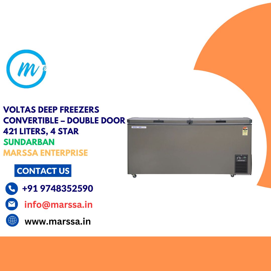 Voltas Deep Freezers Convertible – Double Door 421 Liters, 4 Star Sundarban Marssa Enterprise