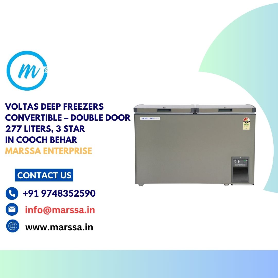 Voltas Deep Freezers Convertible – Double Door 277 Liters, 3 Star in Cooch Behar Marssa Enterprise