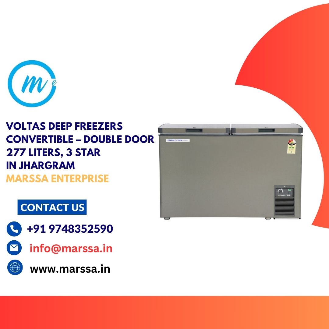 Voltas Deep Freezers Convertible – Double Door 277 Liters, 3 Star in Jhargram Marssa Enterprise