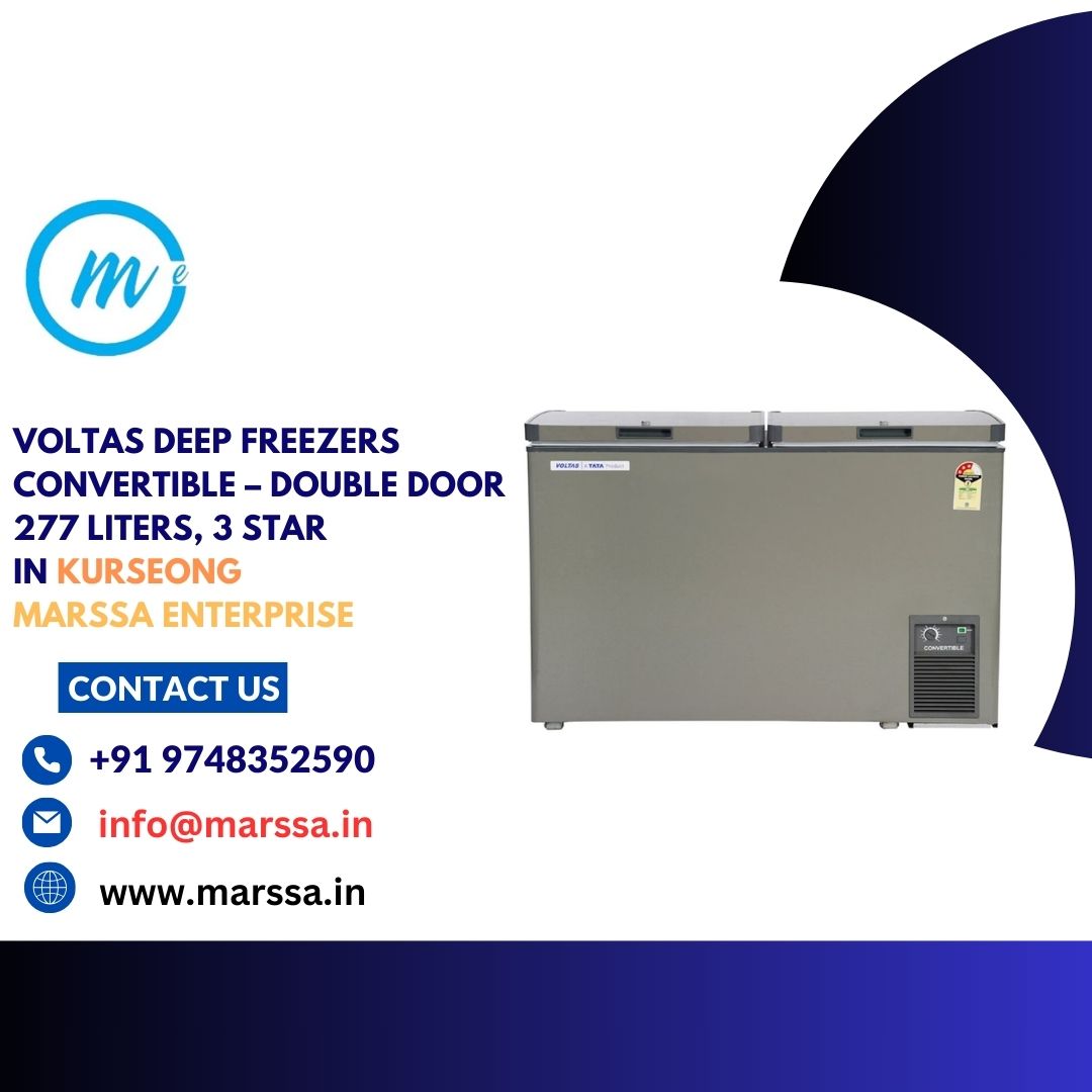 Voltas Deep Freezers Convertible – Double Door 277 Liters, 3 Star in Kurseong Marssa Enterprise