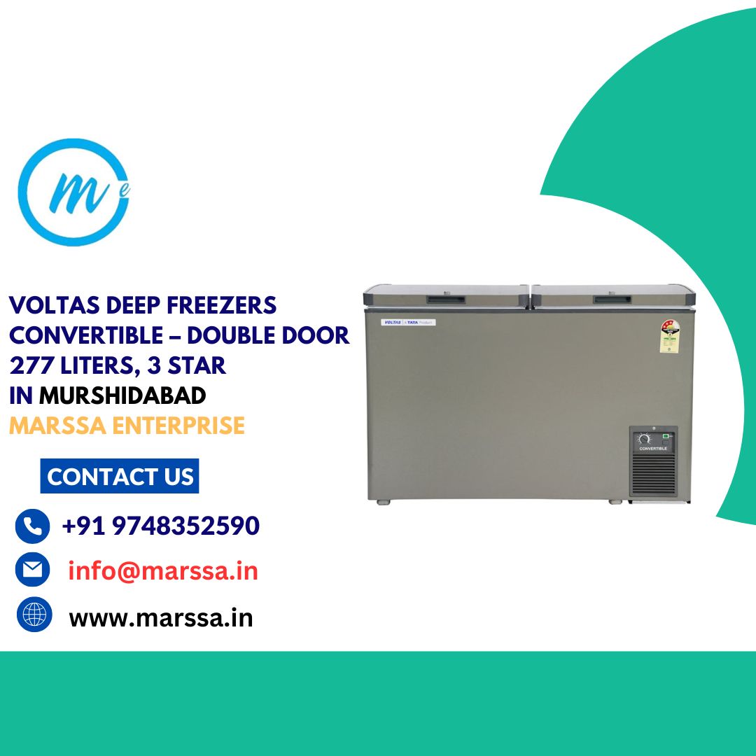 Voltas Deep Freezers Convertible – Double Door 277 Liters, 3 Star in Murshidabad Marssa Enterprise